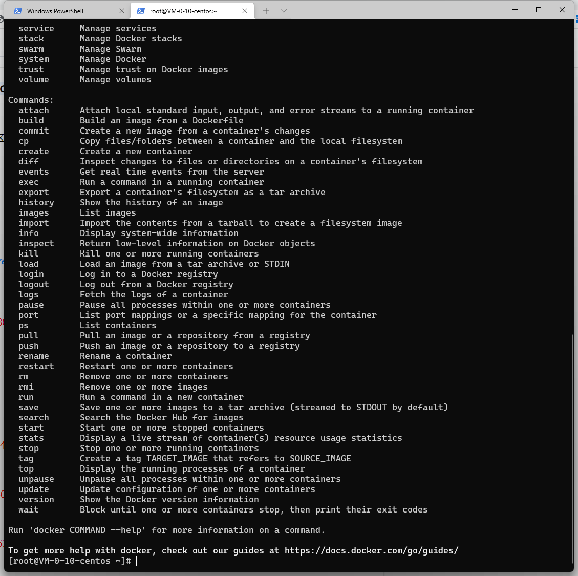 Docker Help