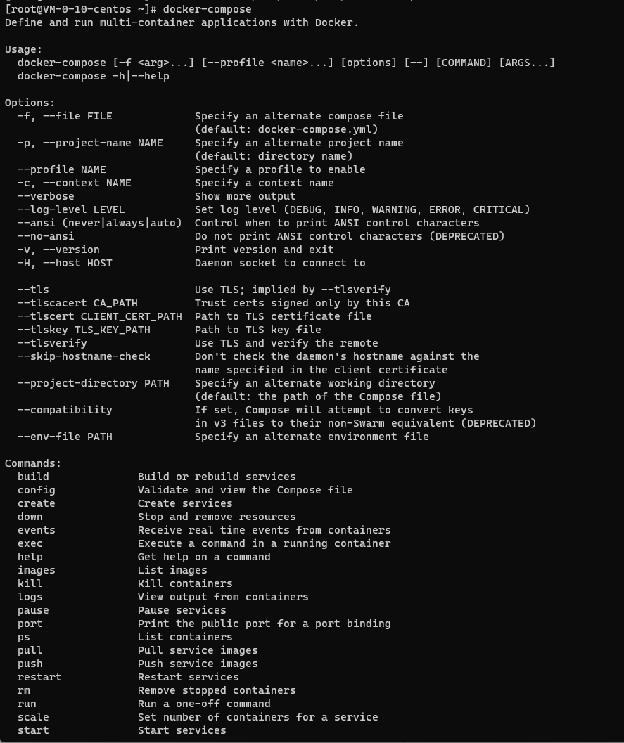 Docker Compose Help