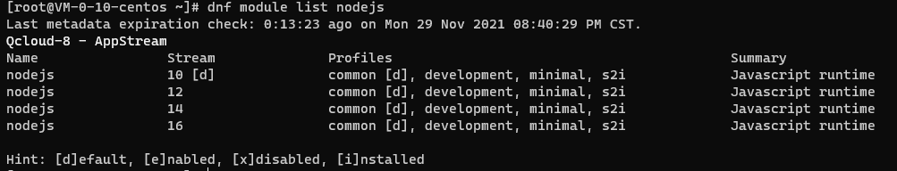 Nodes.js版本